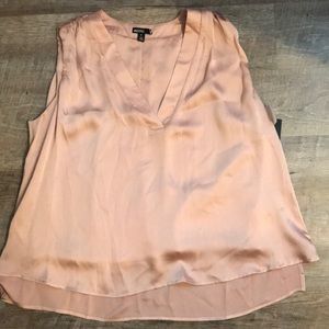 Sleeveless silk top